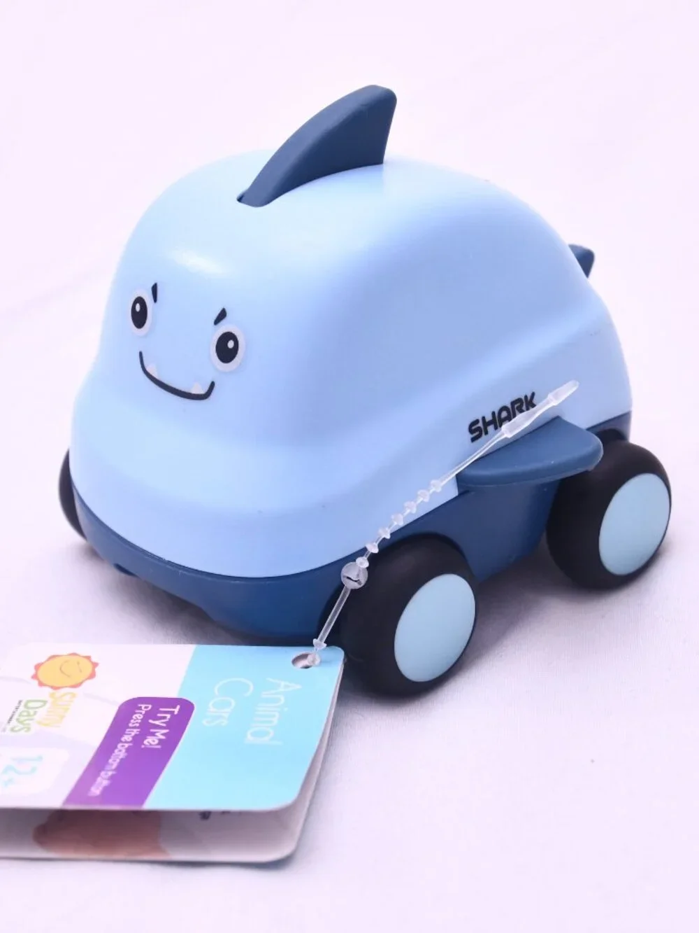 Sunny Days Animal Cars Shark Musical Toddler Toy Car Lights Sounds NWT 12M+